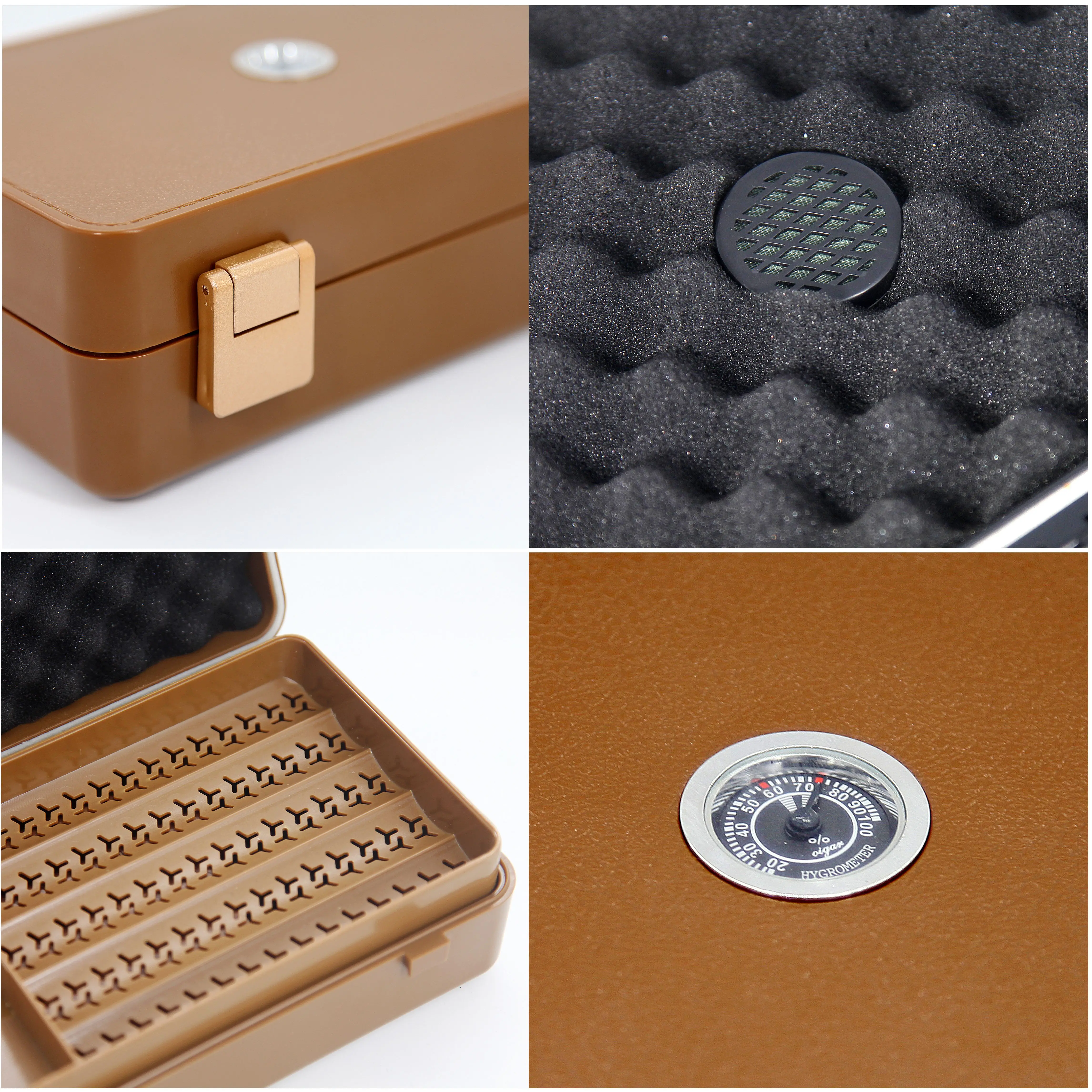 Hot Sell Luxury Cigar Gift Waterproof Travel Humidor Box Plastic Custom Accessories with