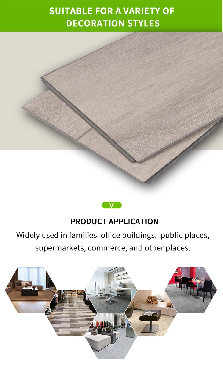Pvc Click Floor Super Quality Soundproof Fireproof Waterproof Floating Commercial Rigid ...