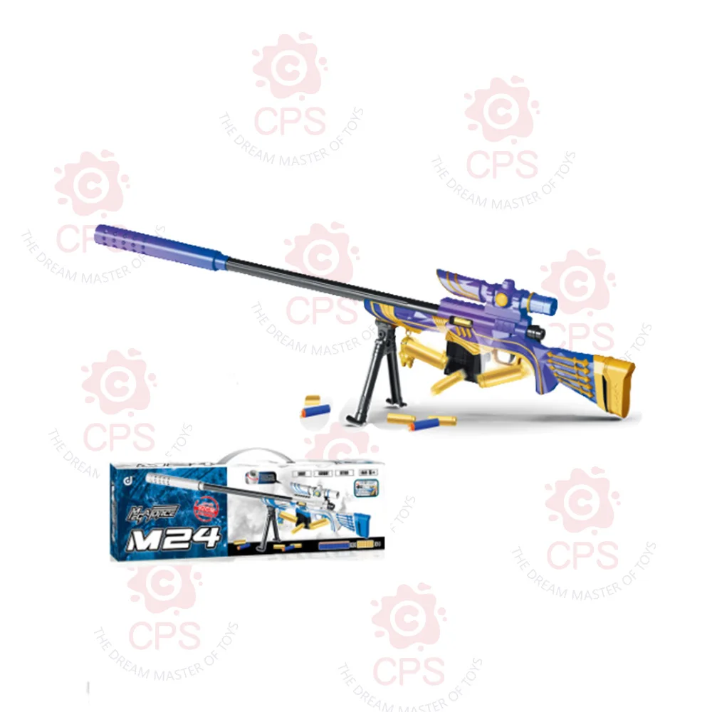 Hot Sale M24 Soft Bullet Gun 92cm Soft Foam Dart Blaster Kids Outdoor Plastic Toy for Shooting Games