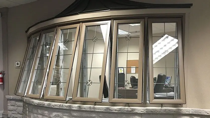 NFRC AS2047 CE TOMA Swing Vertical Anti-Theft Stainless Steel Folding Screen Modern Design Aluminum Glass Window Awning for Aluminum Alloy