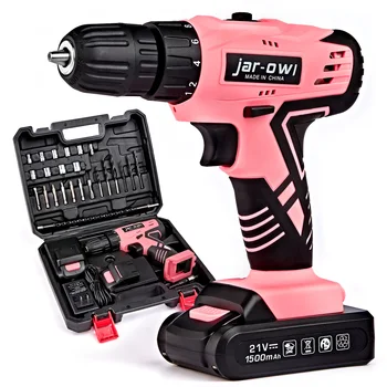 Factory Sale High Quality 26pcs Screwdriver Power Tool Sets Customise Pink Steel HEN CRV Hand Cordless Drill Socket Set