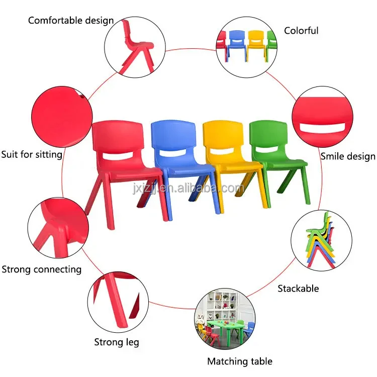 Single Plastic Chair with Simple Modern Stackable Design for Home ...