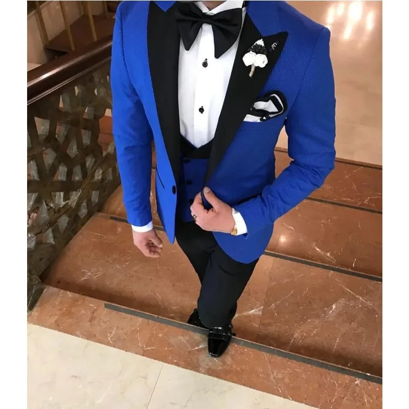 Neil Allyn 7-Piece Formal Tuxedo with Flat Front Pants, Shirt, Royal Blue  Vest, Bow-Tie & Cuff Links. Prom, Wedding, Cruise - Walmart.com