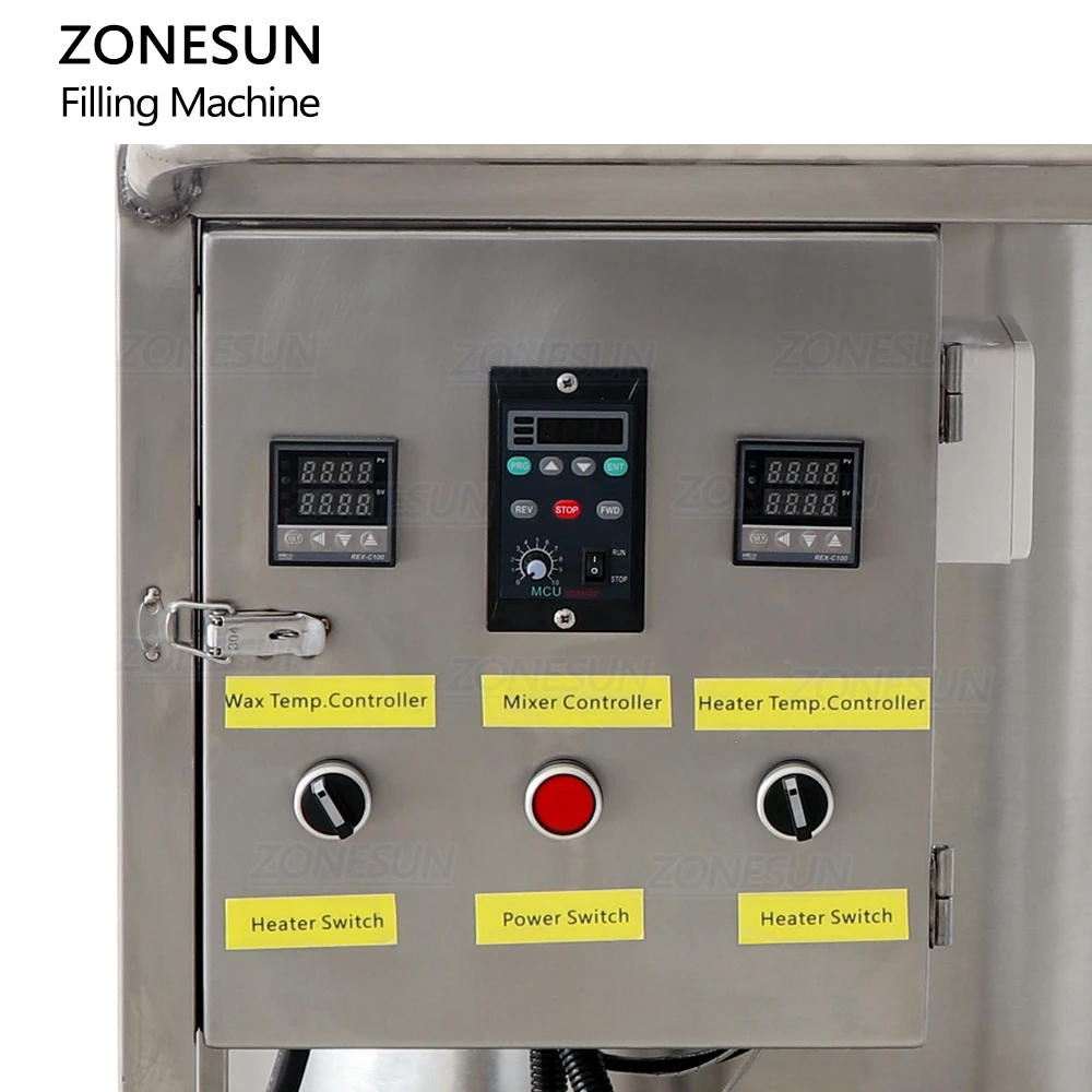 ZONESUN ZS-GTCD Semi-automatic Gear Pump Tea Light Hot Paraffin Paste Heated Candle Wax Pouring Filling Machine