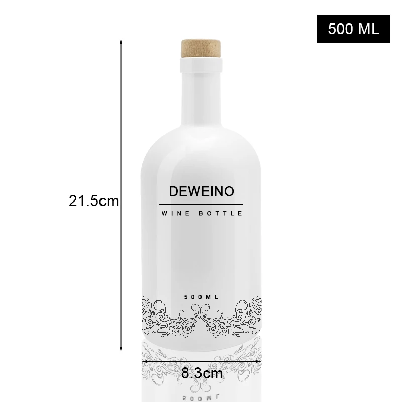 500ml Wine Bottle Wholesale 250ml Wine and Liquor Glass Bottles Custom  Color and Logo Glass Wine Bottles