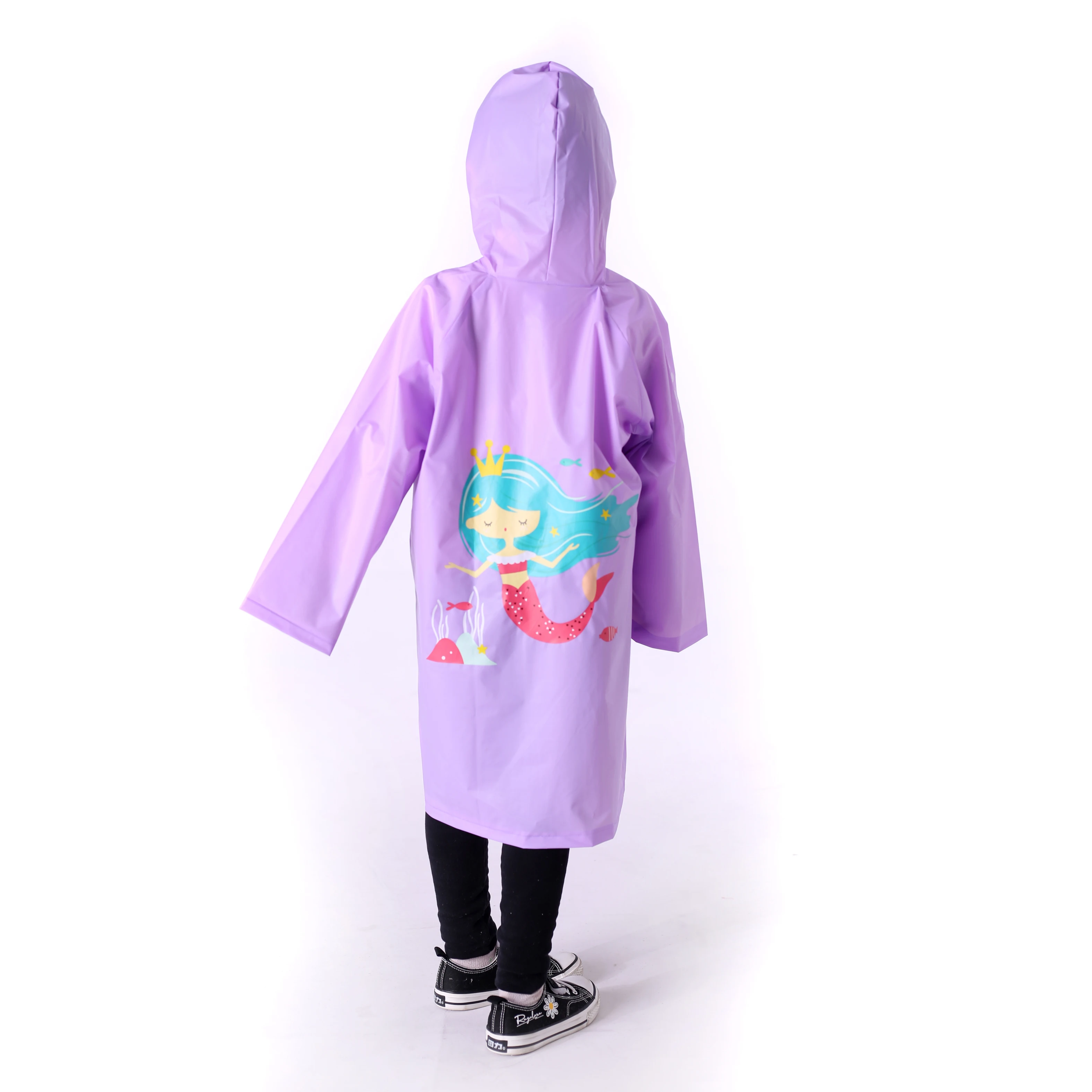 Purple Rain Poncho Boys Capa Para Lluvia Hombre QIUYI Pack