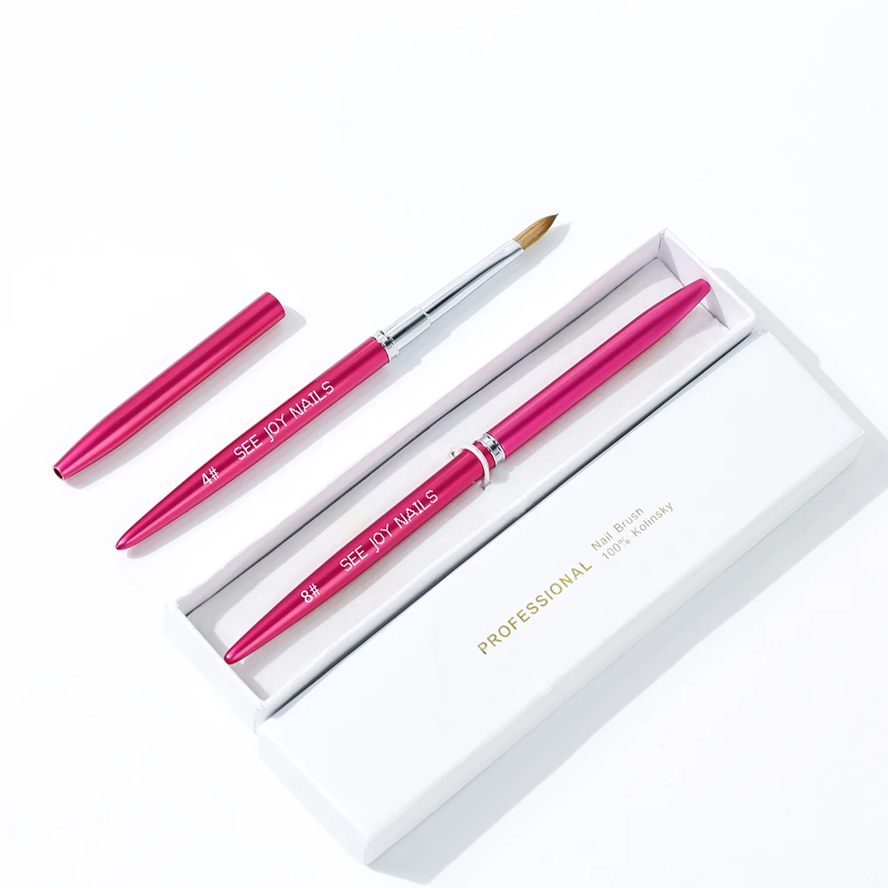 Custom Color And Logo Kolinsky Nail Brush Beauty Personal Care Nail Kit