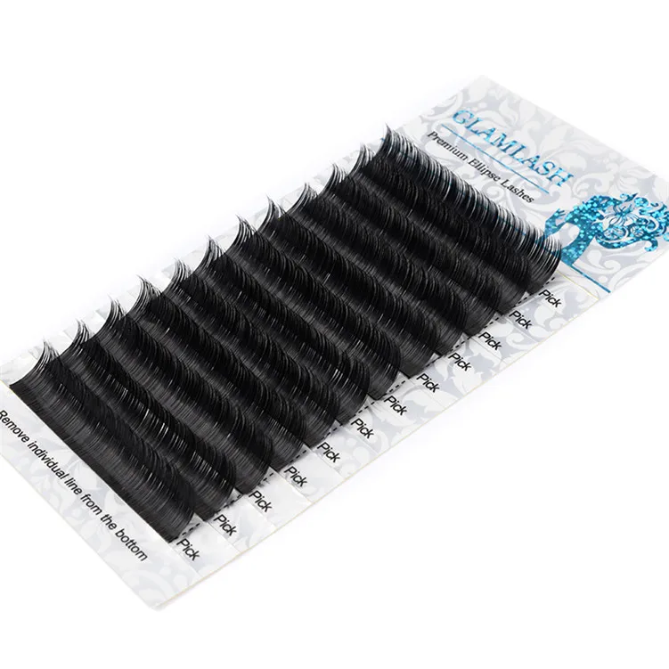 
Высшее качество Ellipse 0,15 разделенный конец 0,15 мм наконечник кашемировая форма накладные ресницы плоские ресницы для наращивания 