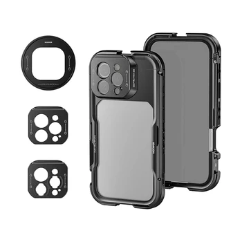 Neewer Pa074 67mm Filter Adapter Phone Cage 17mm Lens Backplate Phone Stabilizer 16 Pro Max Phone Cage