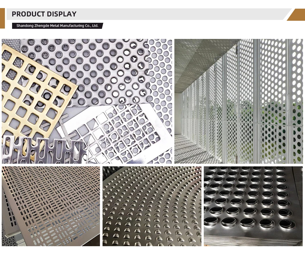 Round Hole Stainless Steel Perforated Metal Sheet Air Filter Wire Mesh 