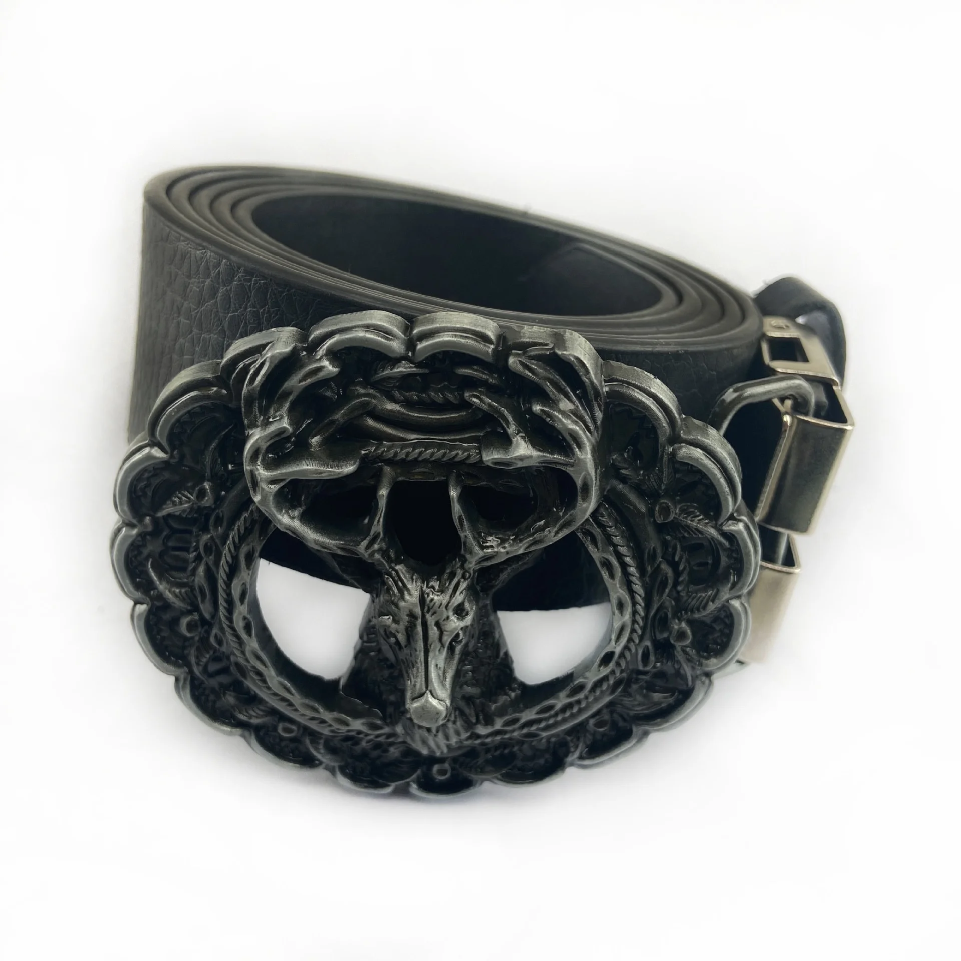 Hot Selling Retro Casual Animal Sika Deer Design Belt Buckle Zinc Alloy Western Reindeer Belt Buckle for Christmas Gift