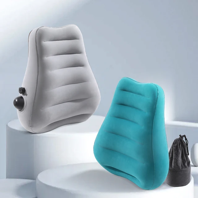 Hot Sale New Design Inflatable Lumbar Back Foot Leg Support Pillow Comfortable Portable Travel Elevation Leg Pillow for Relax