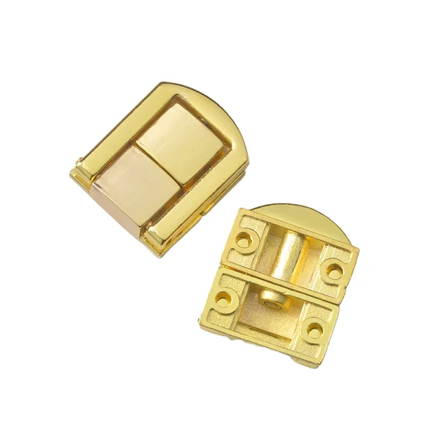 TS-K248 Metal Iron Hardware Clip Clasp Buckles Turn Lock Fasteners with Washers Plain Finish Purse Closure Twist Locks