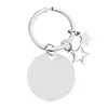 Cercle de trou intérieur de 30 mm + porte-clés + deux étoiles-argent