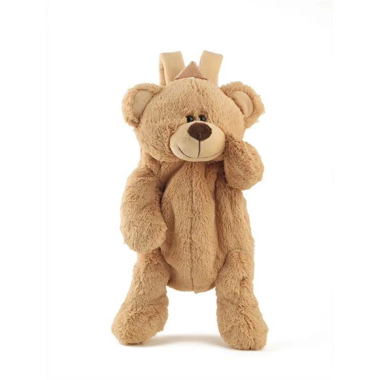 Teddy Plush Backpack, Brown