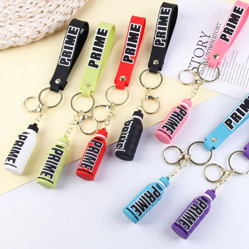 Lilangda 2023 New Cute Cartoon Prime Key Chain Soft Pvc Keychain Drink ...