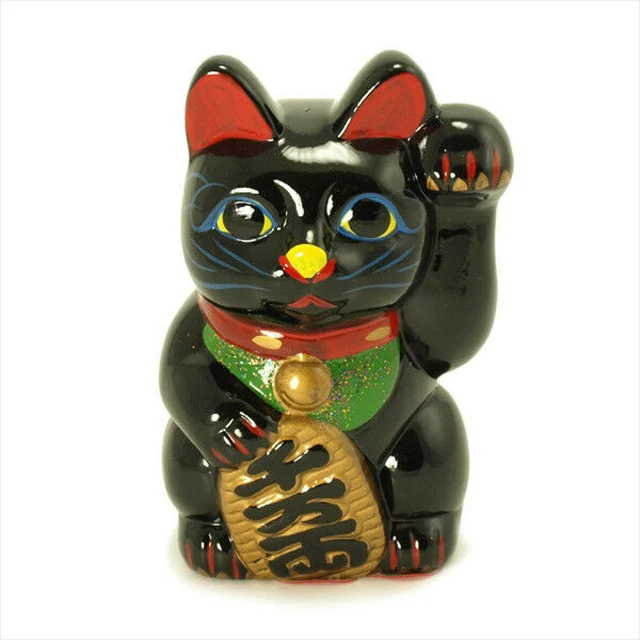 Керамическая кошка купить. Японские коричневые керамические кошки.