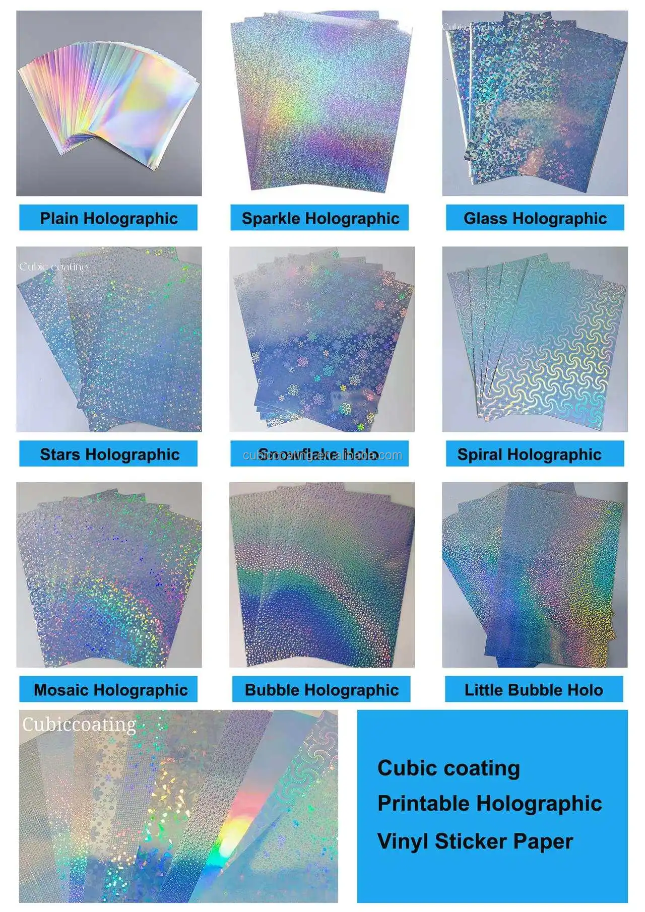 Hot Sale Holographic Sticker Paper Waterproof Printable