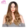 Perruque de couleur marron ombré