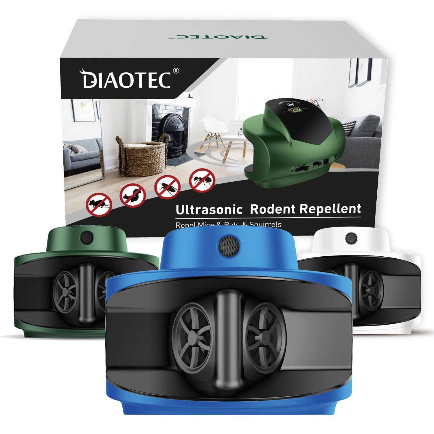 Ультразвуковая электронная мышь X-вредителей AR10, Отпугиватель грызунов, крыс, белки, Отпугиватель вредителей, средство отпугивания