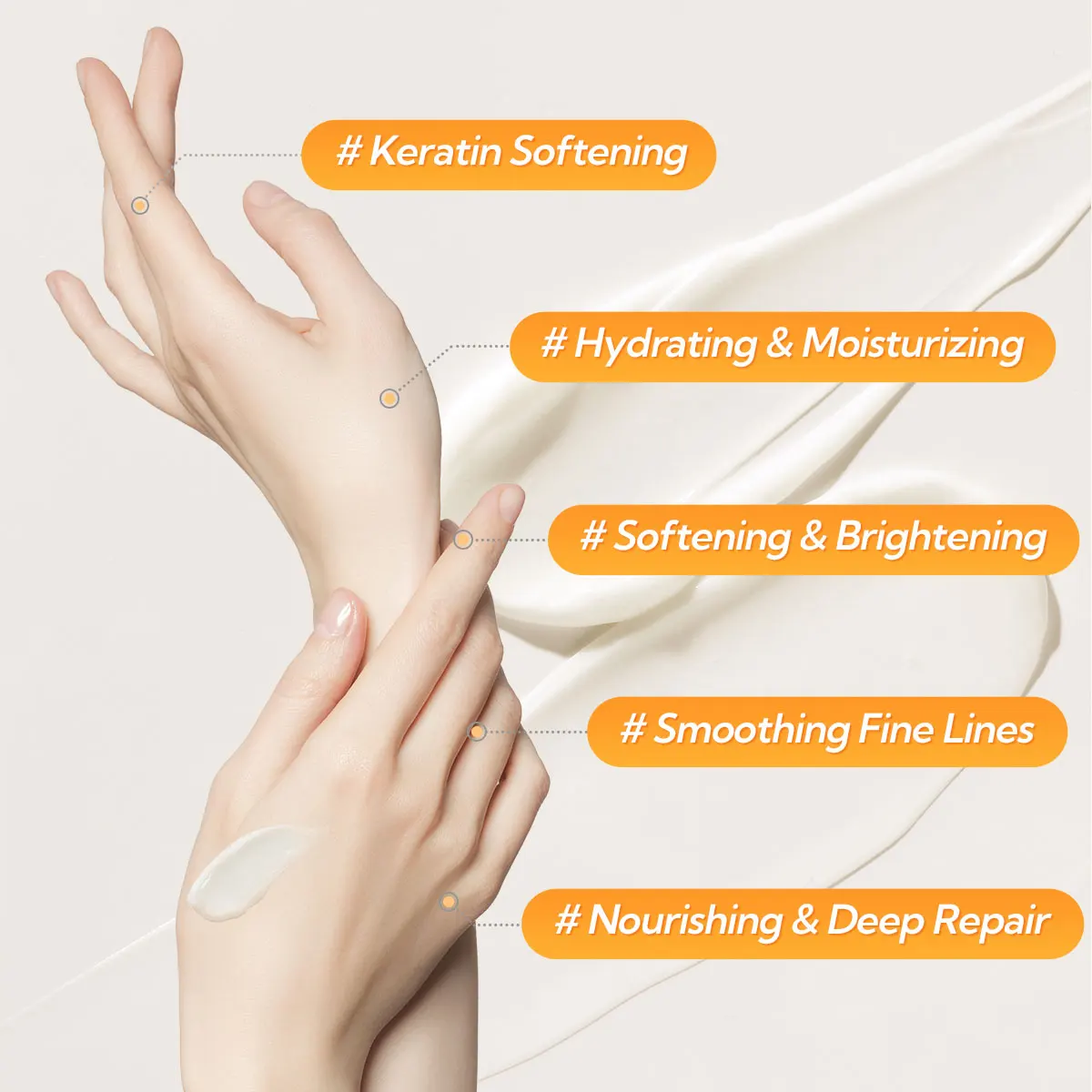 Lanbena New Arrival Niacinamide Hand Mask Sheet Whitening Moisturizing Hand Mask