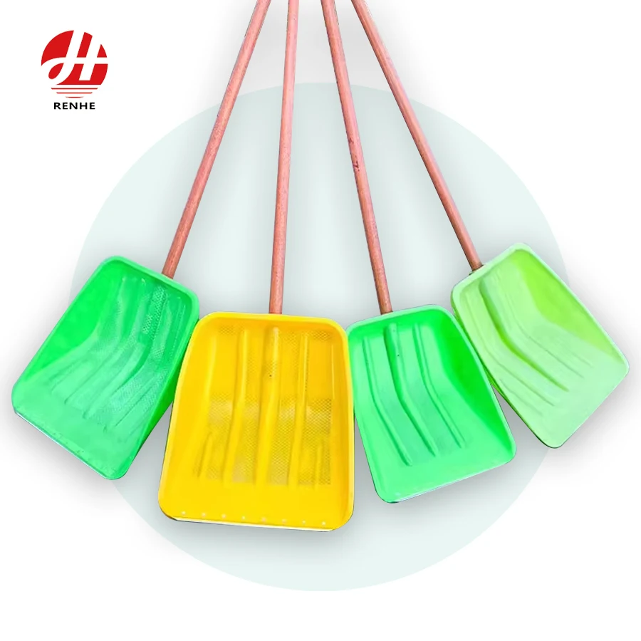 مجرف بلاستيكي لدفع الثلوج في المزارع والحدائق بالجملة، مجرف كهربائي لا سلكي لدفع الثلوج مع مقبض خشبي لفصل الشتاء