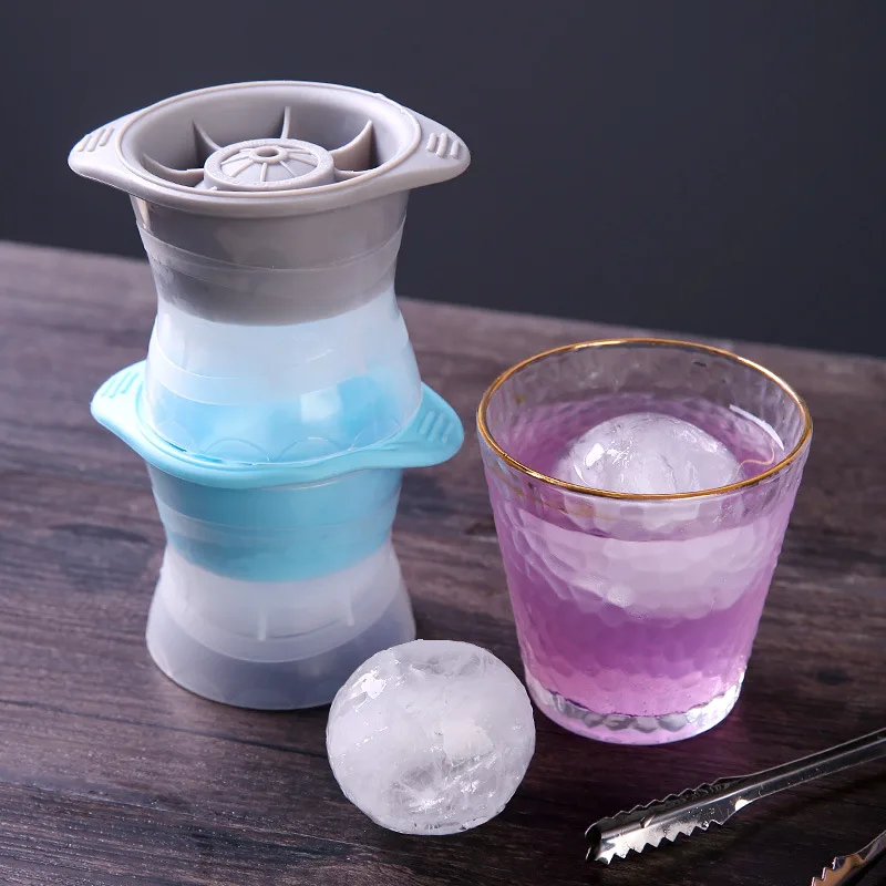 Wholesale Whiskey Ice Box Silicone Round ice Maker Kitchen ice