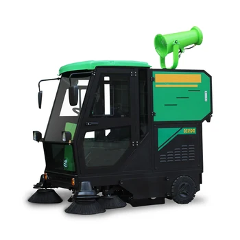 High Quality Fully Closed Electric Floor Sweeper with Fog Gun Automatic Road Cleaning Machine Environmental Product