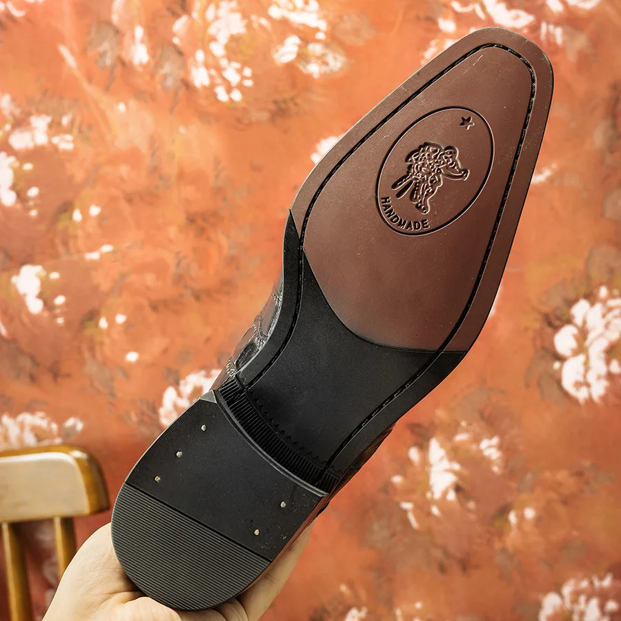 Men's High Top Genuine Leather Office Shoes Fashion Comfort