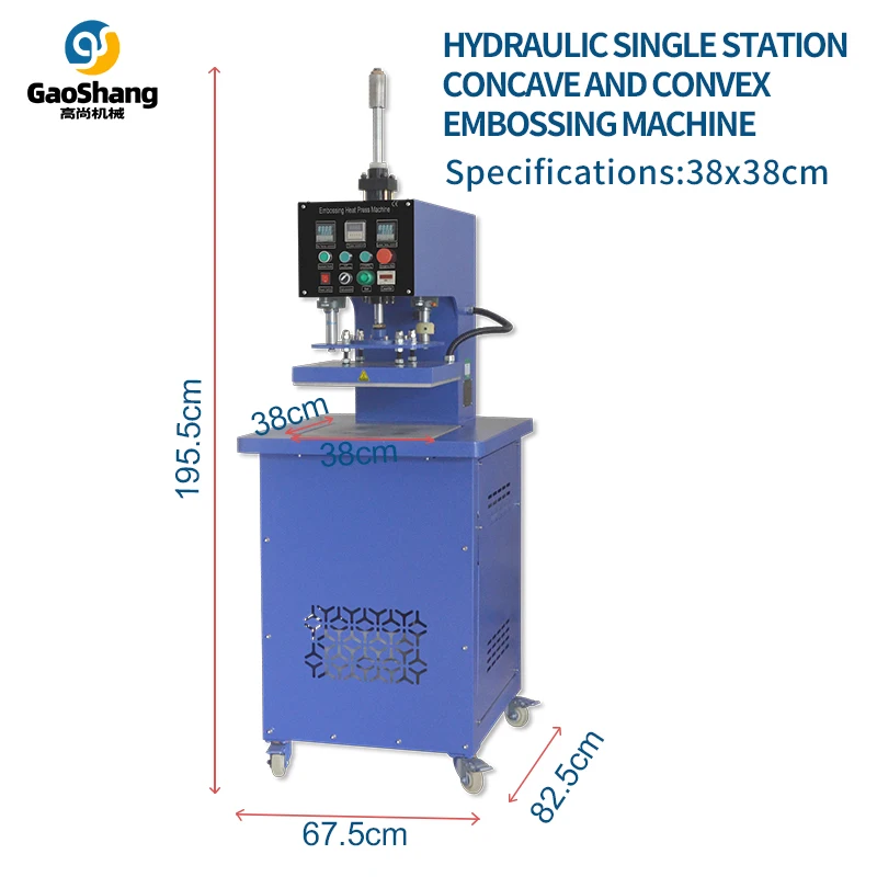 Semi-Automatic Embossing Press Machine for T-Shirts 3D Fabric Embossing Printing Steel Sheet for Textile Leather Logo manufacture