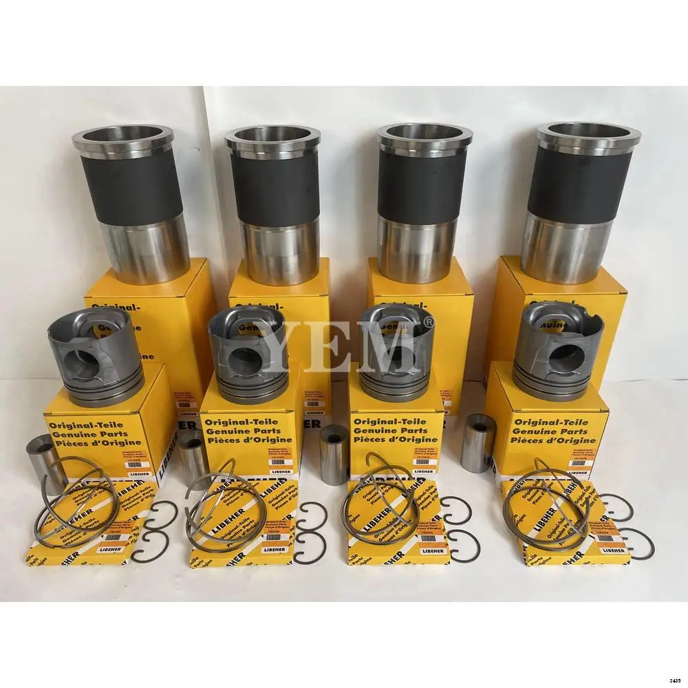 Engine Cylinder Liner Kit With Piston Rings Set Sleeve Fit for Liebherr R916