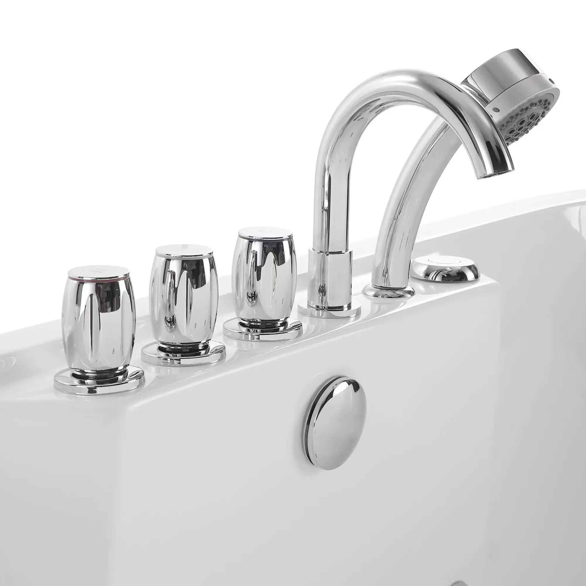 Modern Free Standing Soaking Bathtub Bathroom Corner Sanitary Ware