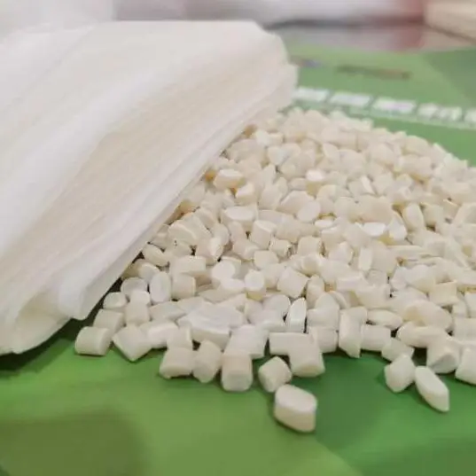 Compostable CORN STARCH PLA PBAT Plastic Raw Material Pellets with  EN13432  and OK Compost Certification for Blowing Film