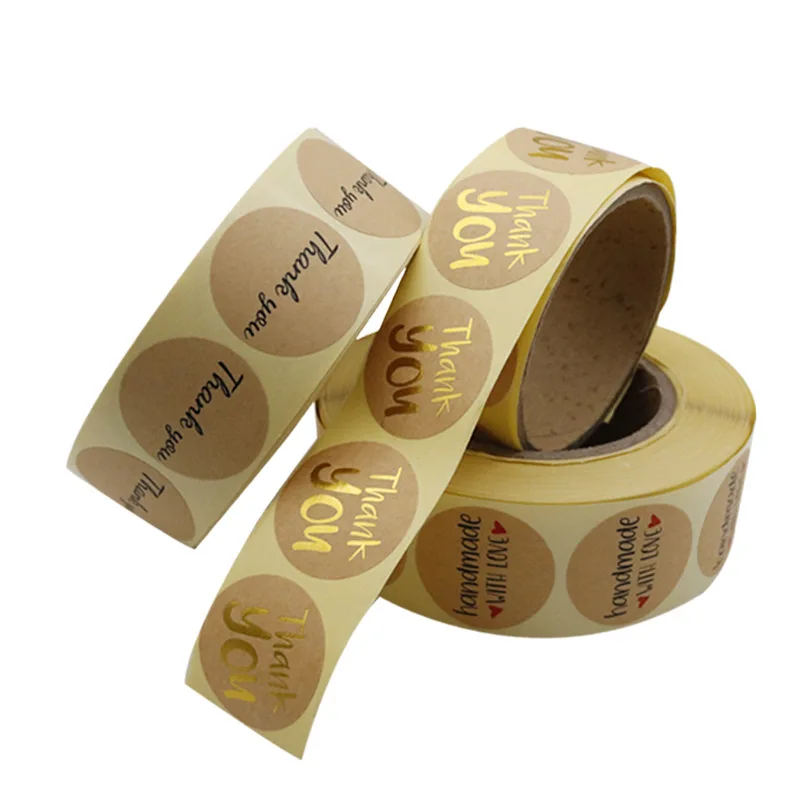 Cross-border Hot-Selling PVC ThankYou Stickers Holiday Gift Sealing Adhesive Shape Custom-Made Based Pictures for Candle Craft