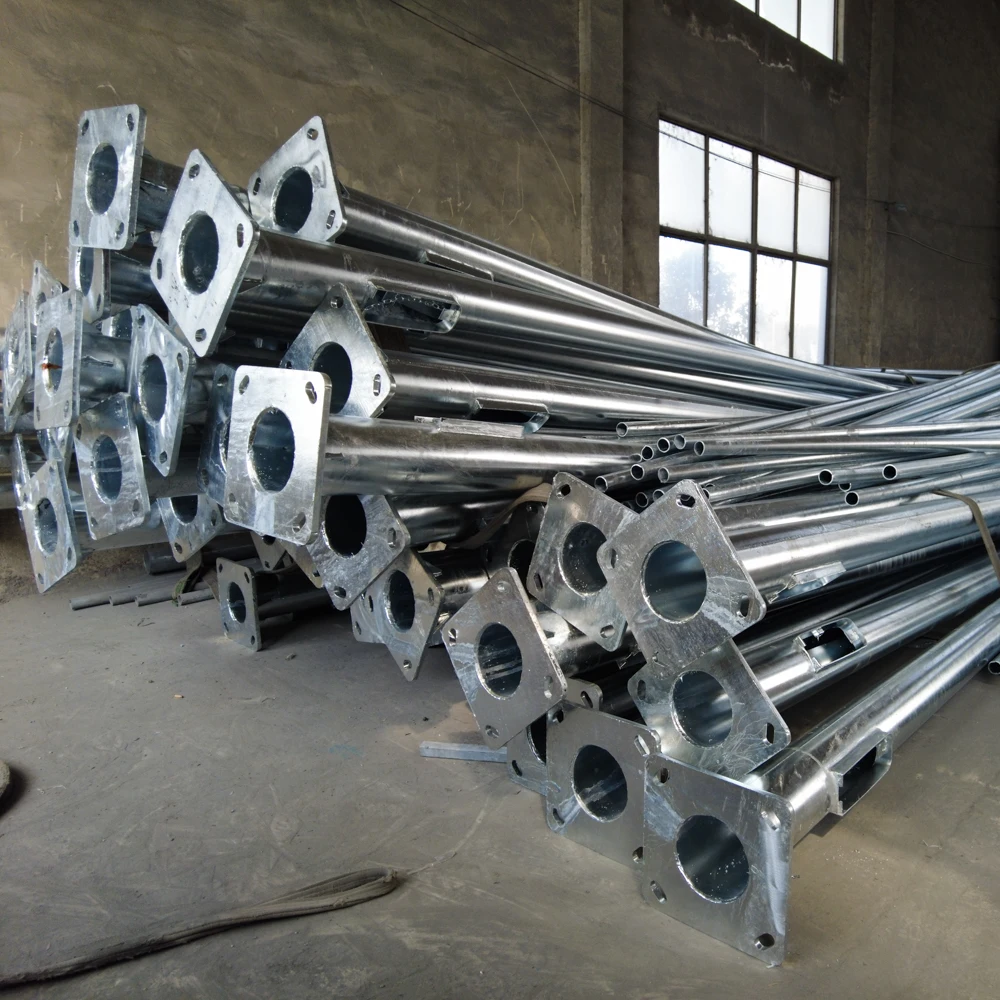 Factory Price Polygon Galvanized Steel 18m 25m 30m 40m Telescopic Lifting System High Mast Light Pole