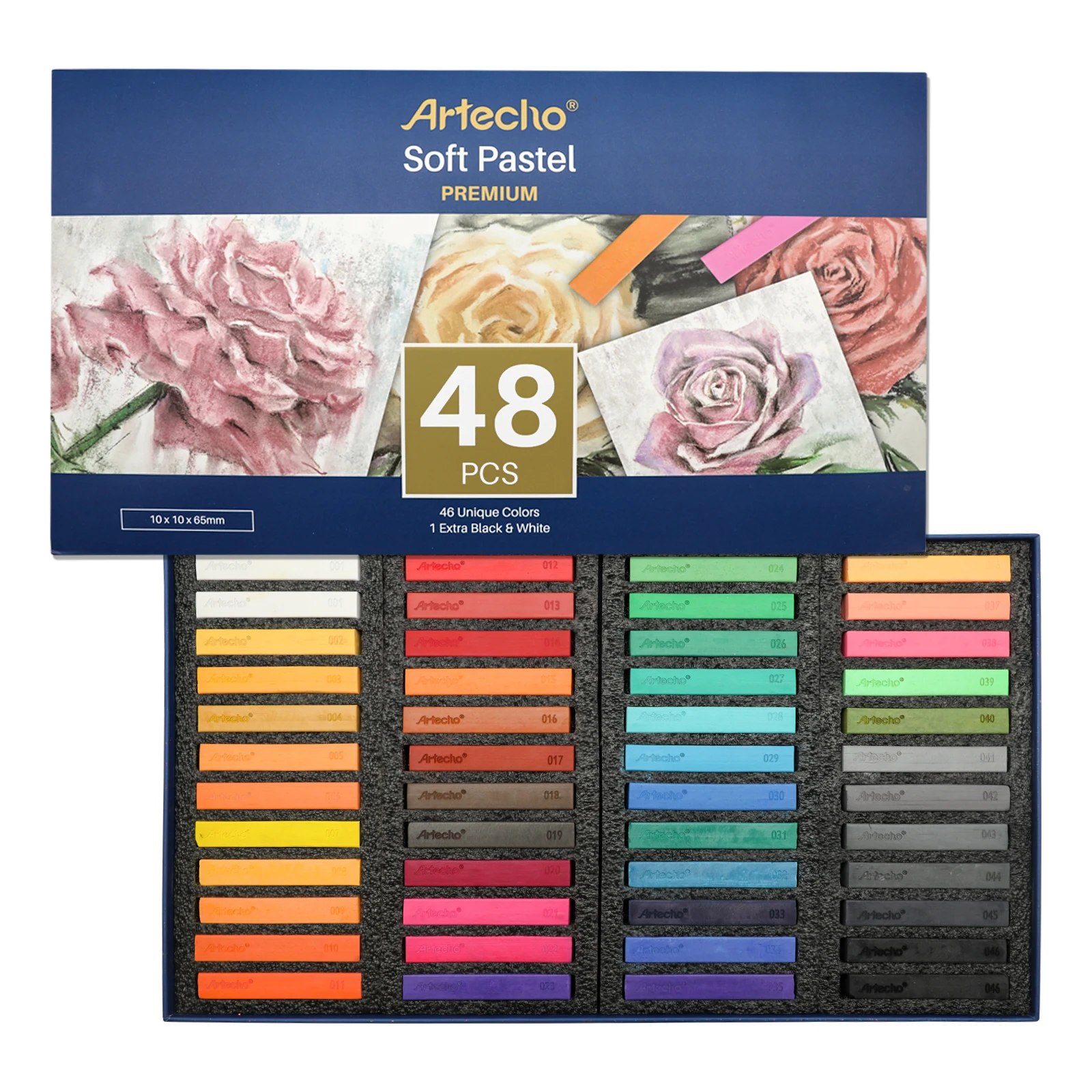 Artecho Oil Pastels Set of 48 Colors Soft Oil Pastels for Art