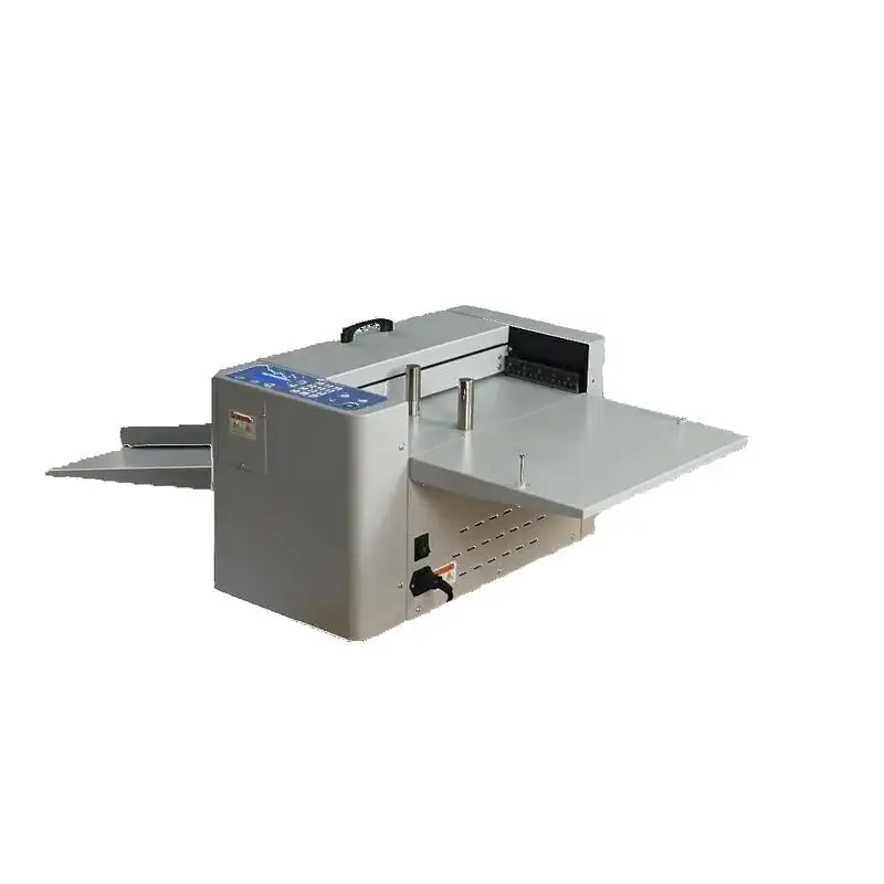 WD-6602 Mini Desktop A4 Size 330mm/12.99inch Manual Feeding Perforating Machine Semi-auto Digital Paper Creasing Machines
