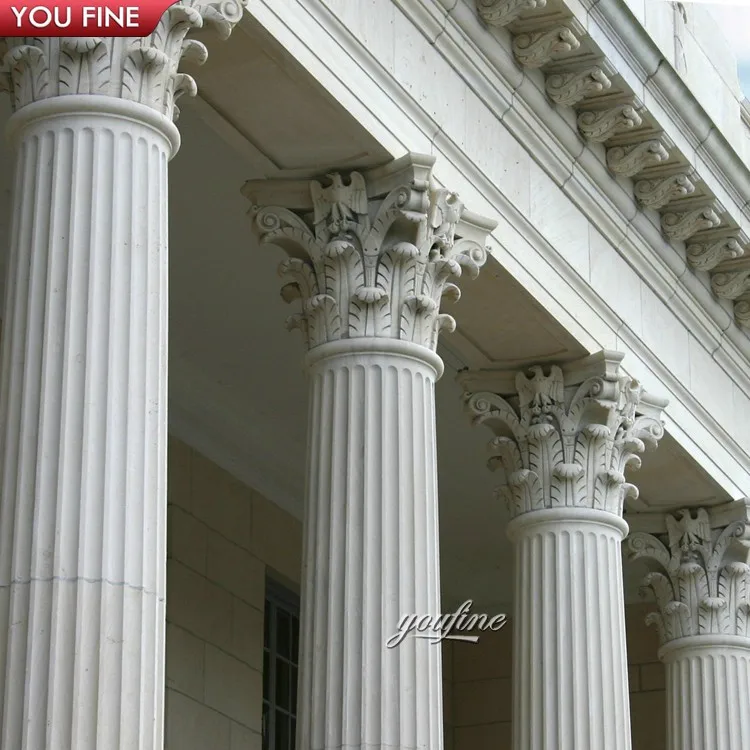 Source 手彫り装飾大型高級ヴィラホテルアートギャラリー大理石柱柱