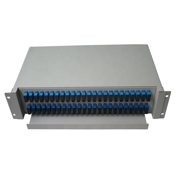 FTTX Network 96 Core 2U SC/ST/FC/LC Rack Mount Type ODF Fiber Optic Patch Panel