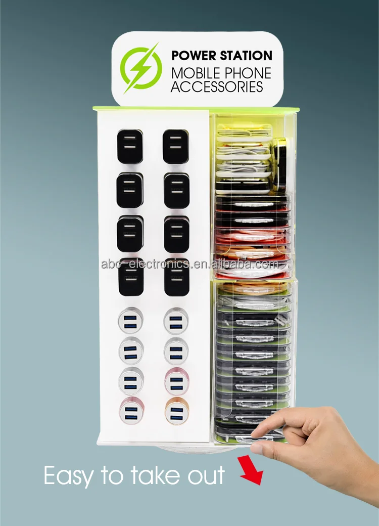 2022 New Customized Cell Phone Accessories Acrylic Retail Display Rack