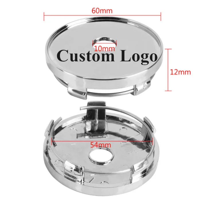 Customize Car Wheel Hub Cap Sticker ABS 45mm 54mm 56mm 60mm 68mm 75mm Design logo Car Wheel Center Caps