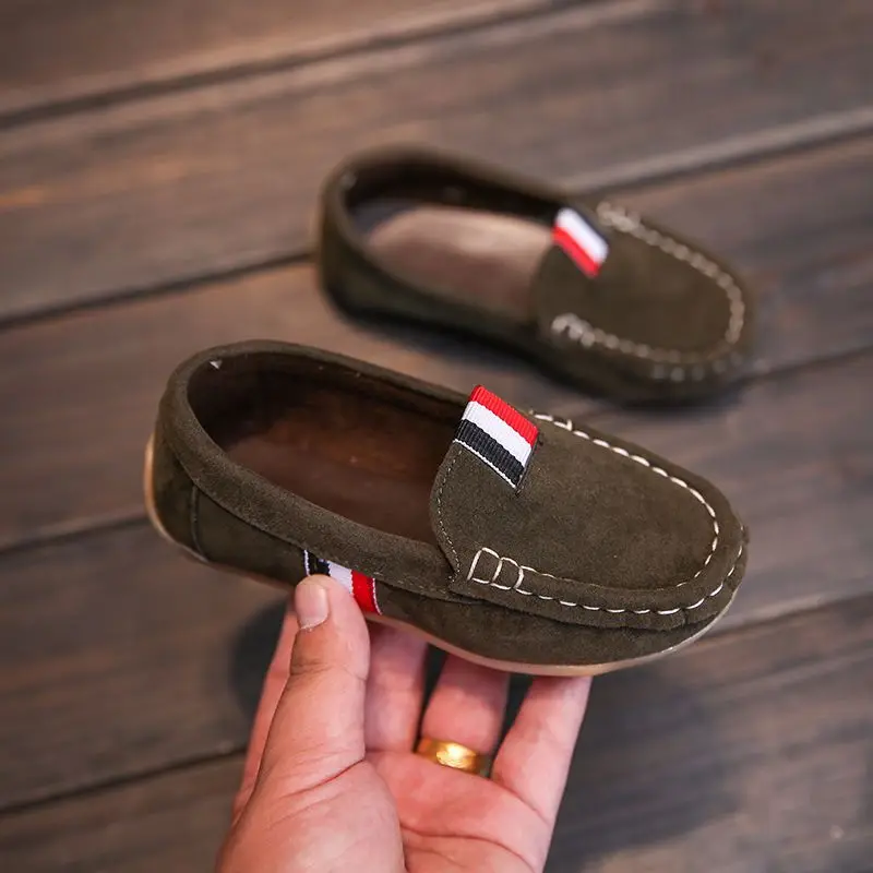 Детские кроссовки; Лоферы; Сезон весна-осень; Кожаная обувь с мягкой подошвой