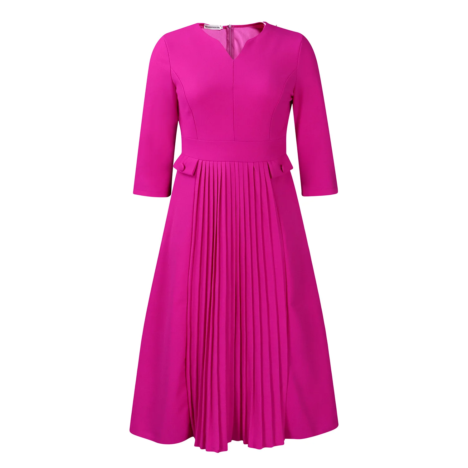 レディースウェア Theredthread S oval pleats dress THEREDTHREAD