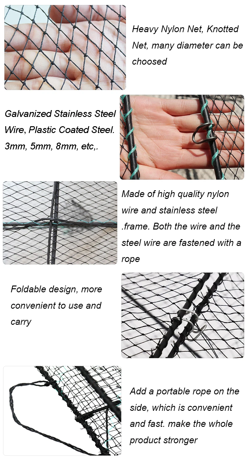 Crab Pot Wire Stone Crab Trap - Vinyl Coated - American Made – Lee Fisher  Fishing Supply Crab Pots For Crabbing, image size:800x1500