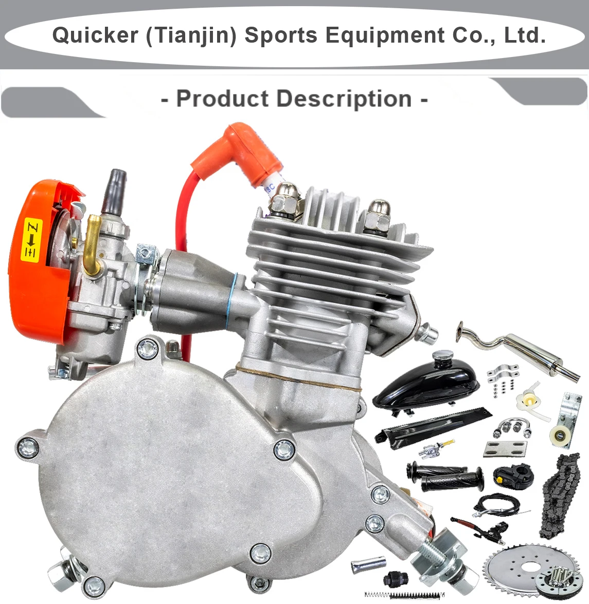 ZTMOTO PHANTOM85 - 85cc Two Stroke Engine for Motorized Bikes