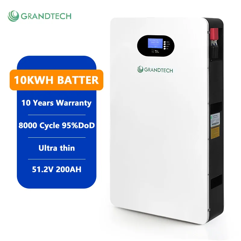 ESS LiFePO4 48V 51.2V 5kWh 10kWh 15kWh 100Ah 200Ah 300Ah Bater Liúnaíochta Ghrian Le Rialóir BMS Córas Fuinnimh Stórála Baile