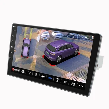 Universal 1 DIN 360 Panoramic Car Navigation 3D Top View Android Smart WiFi Car Radio Car DVD Player