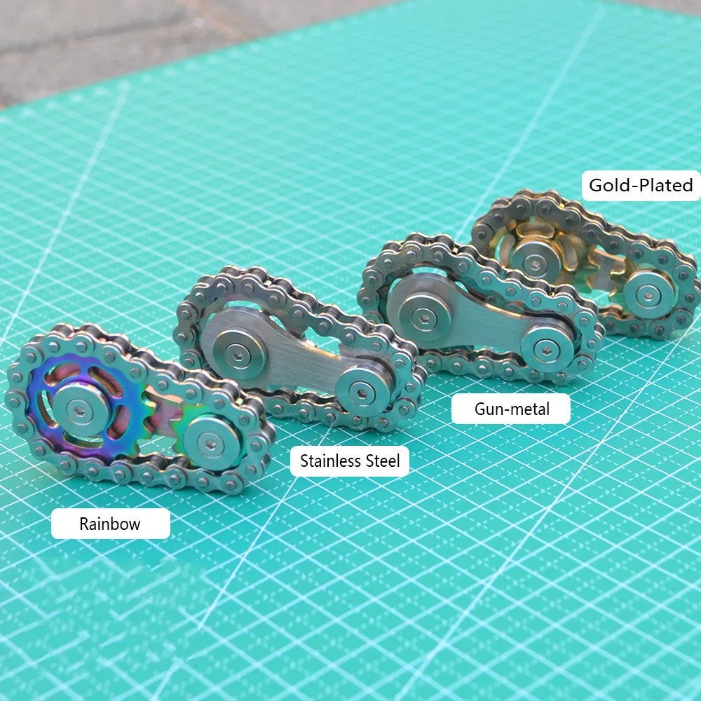 Gatwey Sprockets Chain Fidget Toys Metal Sensory Bike Chain Gears