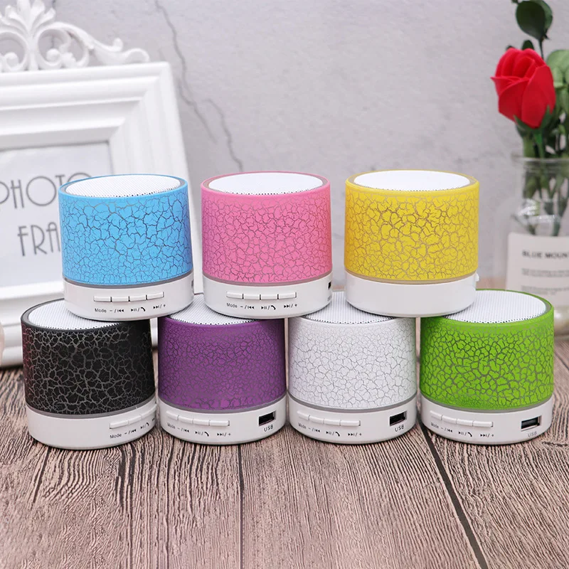 Factory Price S10 LED Light BT Wireless Speakers Portable Subwoofer Speaker With FM Radio