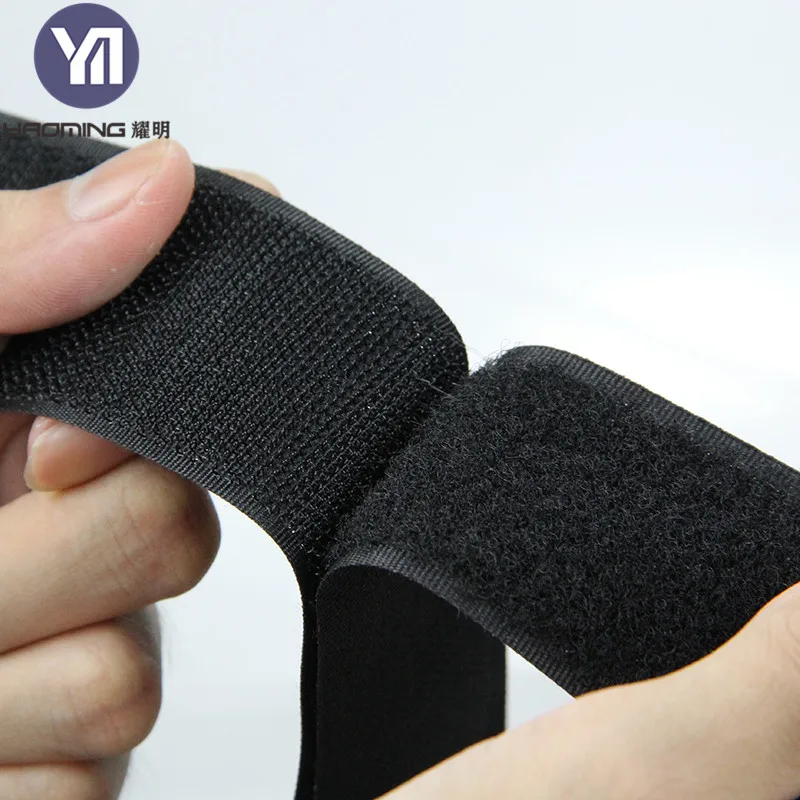 Self-Adhesive Sewable Hook Loop for for Strips Black White Blended Fabric Double Baby Shoes Garment Accessories No Glue